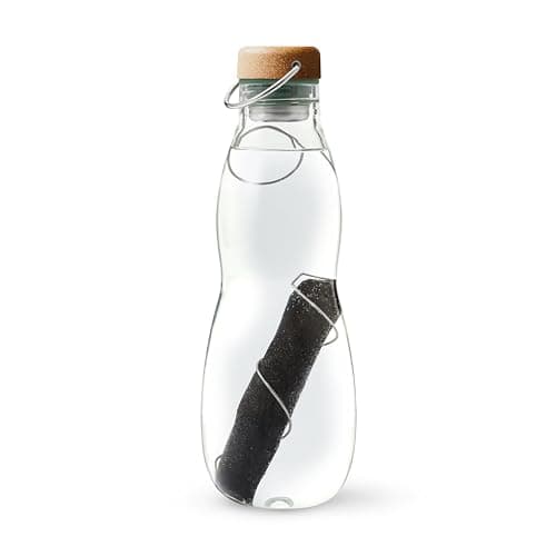 BLACK + BLUM Eau Good Glass Water Bottle | Leak Proof | 650ml | Olive