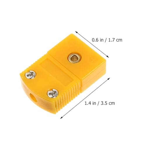 Ciieeo 15sets Thermocouple K Type Connector Plugs Male Female Cable Adapters K Type Thermocouple Adapter for Precise Temperature Measurement Cable — view 2
