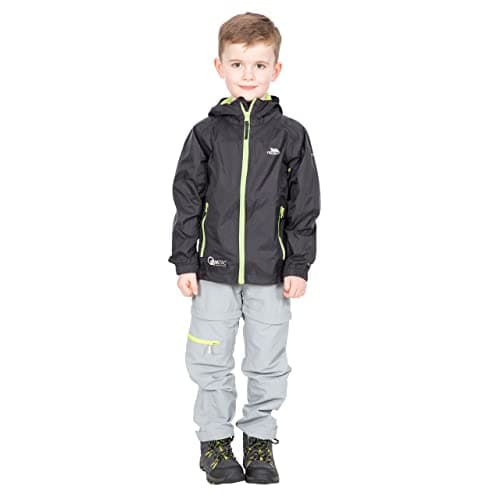 Trespass Kids Packaway Waterproof Jacket Qikpac Black 11/12 — view 2