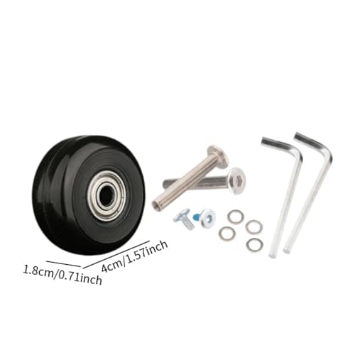 lmoikesz Luggage Spare Wheel Replacement Universal Wheel for Suitcase Strong Waterproof Practical Installation Repair Accessory Universal Suitcase Bag Part — view 6