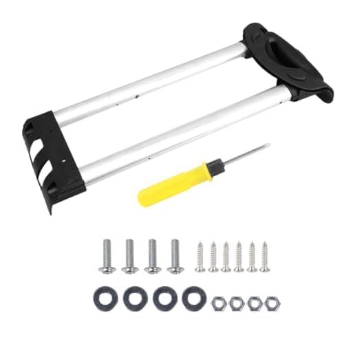Luggage Suitcase R003# Repair Kit w/ 38.19" Telescopic Handle & Grey Cup Holder & Screw & Screwdriver