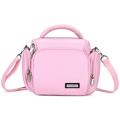 BAIGIO Camera Bag for DSLR SLR, Camera Case Waterproof (Pink) — view 4