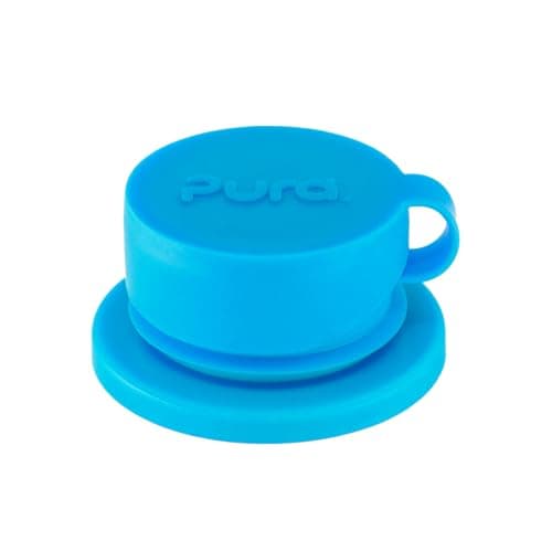 Pura Big Mouth Standard Stainless Steel - Sport Bottle w/Medical Grade Silicone Sleeve, Silicone & Stainless Steel Collar for Warm & Cold Drinks, Plastic-Free for Kids & Adults – Aqua, 28oz — view 2