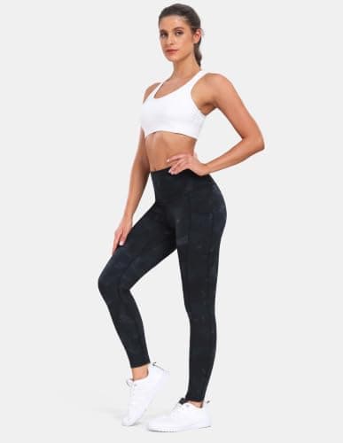 Colorfulkoala 7/8 Leggings with Pockets for Women 25" (L, Splinter Camo) — view 6