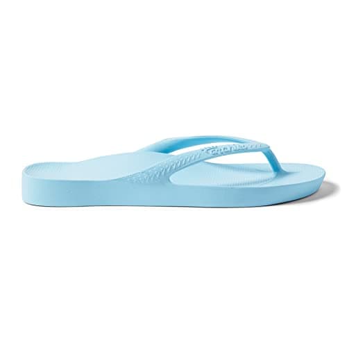 ARCHIES Arch Support Flip Flops for Men & Women – Orthotic Sandals for Plantar Fasciitis Relief – Lightweight, Cushioning, Shock-Absorbing Sandals for Walking, Foot Pain - Sky Blue (UK 10) — view 5