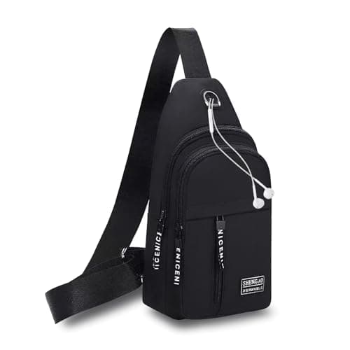 BAOWUABJ Sling Bags for Men Crossbody Lightweight Anti-Theft Chest Bag