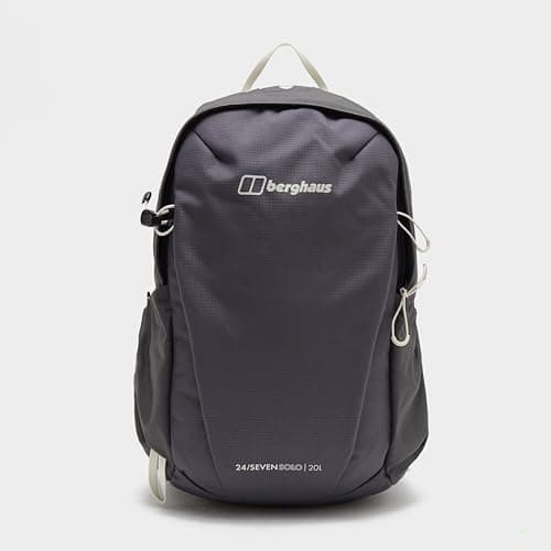 Berghaus 24/7 20L Rucksack with Laptop Sleeve & Walking Pole Holders, Hydration Compatible, Flow Technology, 45x23x22cm (Grey) — view 2