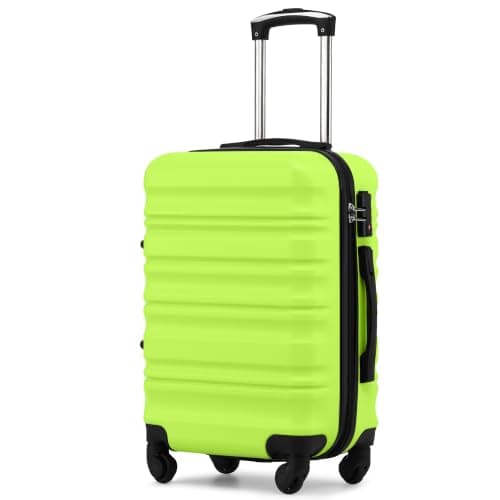 COOLIFE Carry On Suitcase 20 Inch, Durable ABS+PC Hardshell Travel Luggage