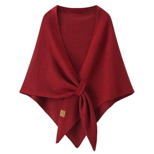 Ladiery Triangular Pashmina Wraps for Women, Premium Spring Autumn Winter Knitted Shawl, Soft Warm Scarf for Travel Party Daily Wear Gift