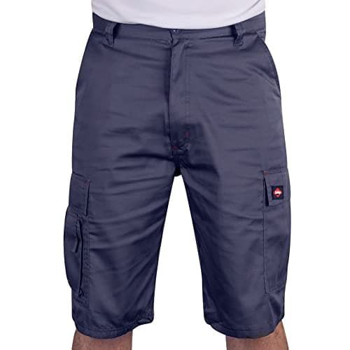 Lee Cooper Classic Multi Pocket Cargo Heavy Duty Easy Care Workwear Shorts, Navy, 38W — view 4