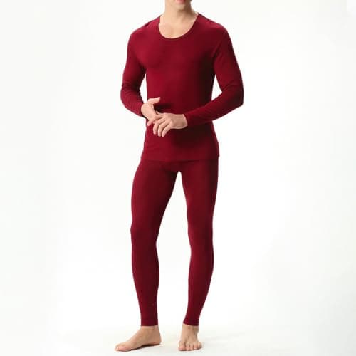 OBiQuzz Thermal Underwear Men's Set Functional Underwear Long Thermal Underwear Soft Functional Underwear Thermal Underwear Thermal Underwear Thermal Underwear Breathable Ski Underwear Thermal — view 4