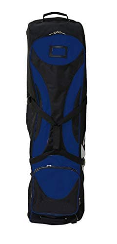 Ben Sayers Deluxe Golf Travel Flight Bag Cover with Wheels | Durable Padded Case for Clubs | Easy Carry or Wheeled Rolling | Black — view 2