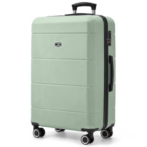 LUGG 28 Inch Jetset Suitcase Hard Shell Case 4 Wheel Travel bag Lightweight ABS Material with TSA Lock Approved for Travel with easyJet, British Airways, RyanAir, Virgin Atlantic, Emirates(75x49x29cm)