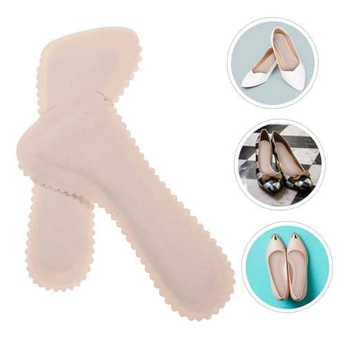 COLLBATH 4pairs Cork Insoles Adhesive Shoe Soles for Women Shoes Inserts Arch Support for Comfortable Walking and Standing for Everyday Use and Travel — view 3