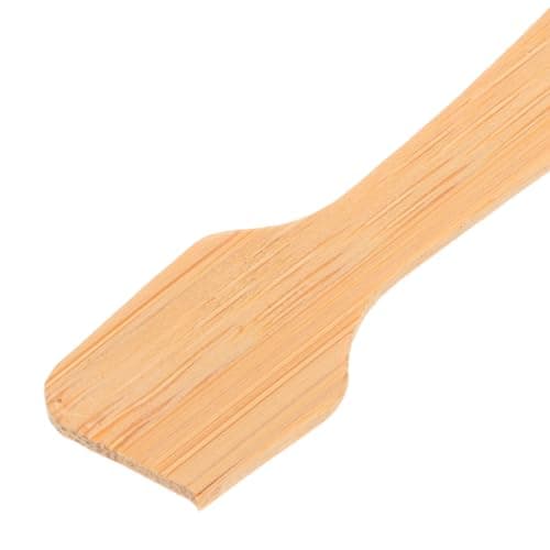TOVINANNA 5pcs Mini Bamboo Spatula Set for Facial Mask Application, Portable Wooden Mask Applicator Tools for Home Use and Travel, Reusable Skincare Product Spatulas — view 3