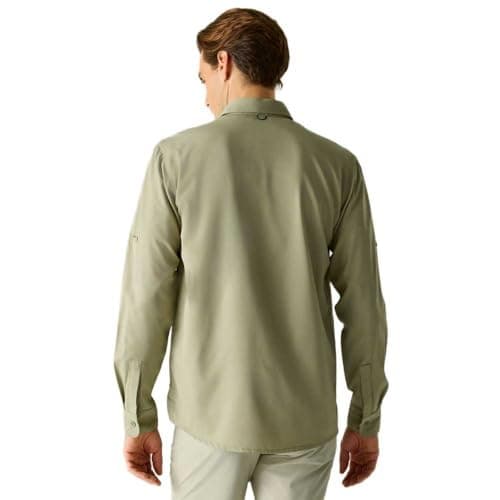 Regatta Mens Anti-Insect Travel Light Long Sleeve Shirt, Abbeystone, XL — view 2