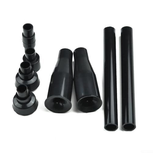 HavenDomicile 8 Pack Black Outdoor Garden Fountain Nozzle, Multi-Functional Water Feature Sprayer Head With Extension Tubes