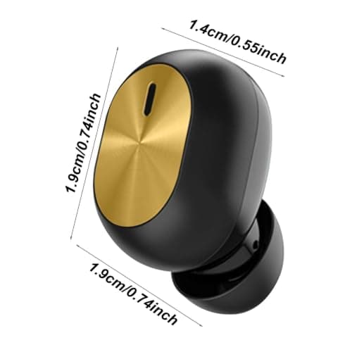 Mini Wireless Earphone - Single Wireless Earbud, Black Gold Earbuds — view 5