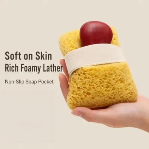 Bathing Body Sponge Anti-Slip Massaging with Soap Holder — view 4