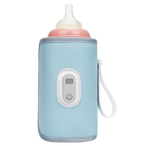 USB Bottle Warmer For Travel - Baby Bottle Warmer Sleeve, Baby Feeder Heater, Electric Feeder Bag With Digital Display | Constant Temp Milk Heater For Parent Long Trip Travel Winter Outing, 8x14cm