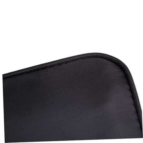 Mikinona Double-Layer Toiletry Bag for Travel Black Polyester Organizer with Outside Pocket Portable Shaving Kit and Cosmetic Storage Case for Men — view 3