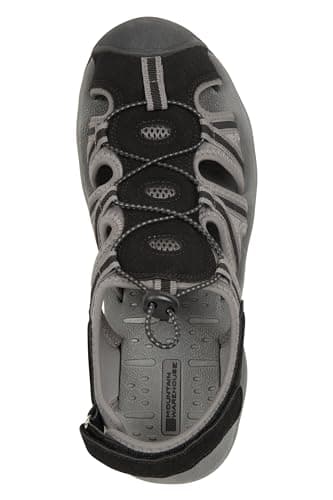 Mountain Warehouse Bay Reef Mens Shandals - Synthetic Upper Shoes, Neoprene Lining Sandals, Lightweight, Cushioned Foam Footwear - Spring Summer, Walking, Travel Black 8 — view 5