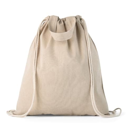 lepni.me Plain Tote Bag for Women | Canvas Drawstring Bag for Kids | Man Bags For Men | For School, Shopping or Gym| Premium Organic Cotton (Drawstring/Tote Bag Organic Natural Blank)