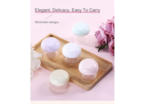 Sprigold 5 pcs Travel Jars Containers Bottle with Lid for Cosmetic Makeup Face Body Hand Cream (5, Travel Jar 0.7oz/20ml) — view 3