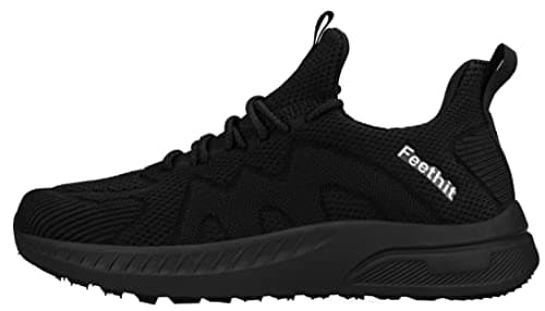 Feethit Trainers Men Running Shoes Tennis Sports Sneakers Walking Black 9 — view 3