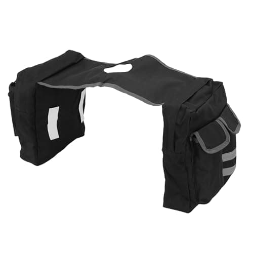 Drfeify ATV Bag Large Storage Adjustable Straps Weatherproof Motorcycle Saddle Bag for Road Trips — view 5