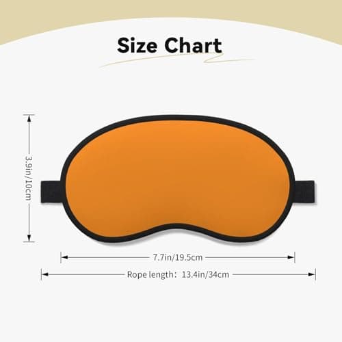 Deep Yellow Sleep Eye Mask, Soft & Comfortable for Men, Women, Comfortable Sleep Mask — view 4