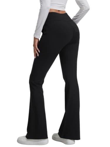 Thermal Leggings Women Fleece Lined Flared Leggings Women pants Winter — view 3