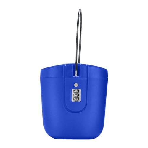 Beach Lock Box, Portable Beach Bucket Box Lock, Traveling Portable Safe Box, Anti-Theft, 3-digit Combination Lock, 2L Large Capacity Storage Box For Beach Safe, Travel, Personal Items