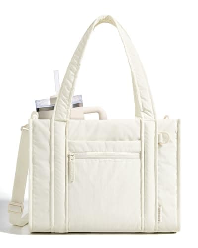 bagsmart Tote Bag for Women, 14/15.6 Inch Laptop Work Handbag with Zip