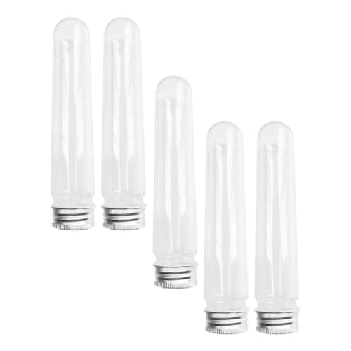 Shoelace Storage Tube with Lid 5pcs Plastic Aluminum