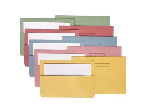 Eastlight Document Wallet Foolscap Assorted Colours 100% Recycled Manilla Paper (Pack of 50) — view 5