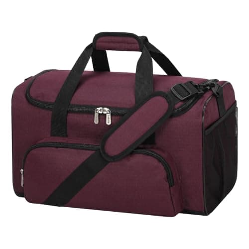 ZZY 25L Small Gym Duffle Bag, 17 inch, Maroon