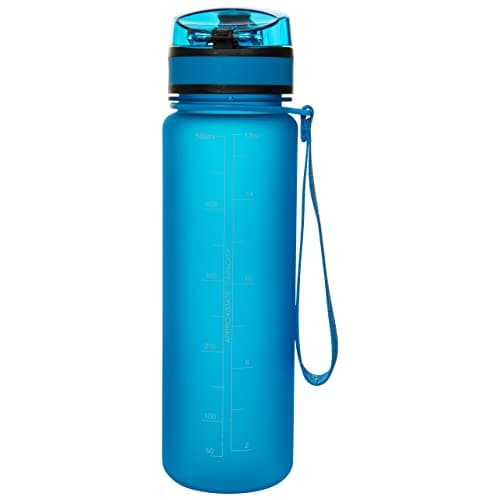 Trespass Water Bottle Flintlock - BPA-Free Plastic, Lockable Flip Lid, Wrist Strap, 500ml Capacity — view 3