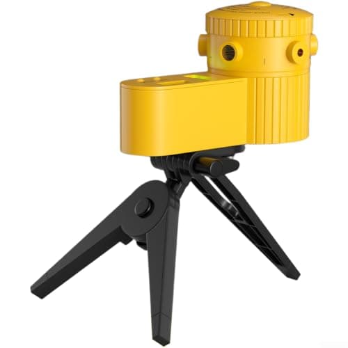 Magnetic Spirit Level Look Projector with Rotating Head Cross Spirit Level for DIY Projects Self-Levelling Pocket Spirit Level Set 15.5 x 10.5 cm Black