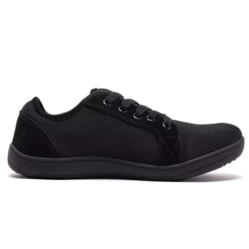 HOBIBEAR Unisex Wide Barefoot Shoes for Men Women Outdoor Trail Running Minimalist Walking Shoes Lightweight and Breathable(All Black,7 UK) — view 3