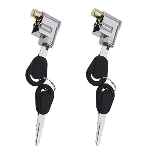 2pcs Battery Cylinder Lock Ignition Switch Anti-Theft Safety Lock for Motorcycle Electric Bike Scooter E-Bike with 4 Keys Waterproof Light Weight