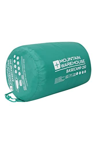 Mountain Warehouse Sleeping Bag - Basecamp 250 - Camping Spring Summer Season Lightweight Compact - For Spring Summer, Camping & Trekking Teal — view 6