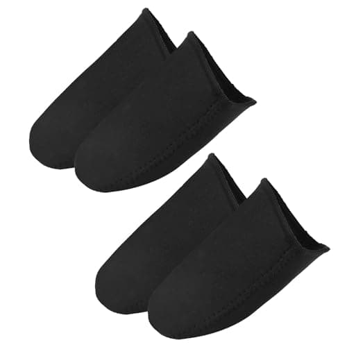 1 Pairs Neoprene Toe Warmers, Reusable & Comfortable Thermal Toe Covers for Ice Bath Cold Plunge Cycling Hiking Winter Sports & Work Boots (Black, Worn Inside Shoes)