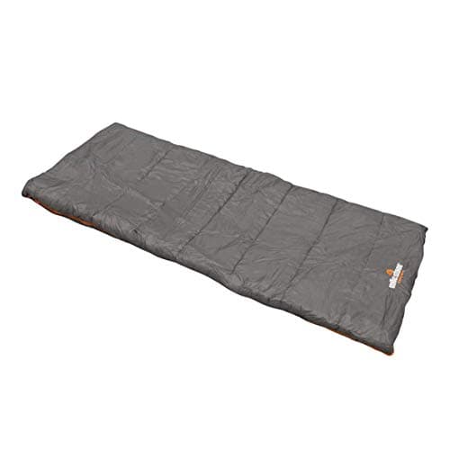 Milestone Camping, Grey, 26730 Single Envelope Sleeping Bag | 3 Season | Double Insulation | Full Length Dual Zip | Grey & Orange | Packs Down Tight | 210cm x 85cm — view 4