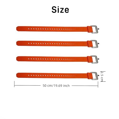 4Pcs 50cm Heavy Duty Rubber Straps — view 2