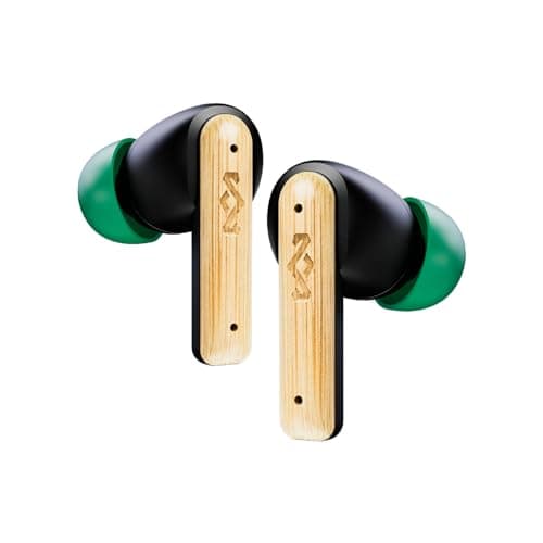 House of Marley Little Bird True Wireless Bluetooth Earbuds - IPX4, Black