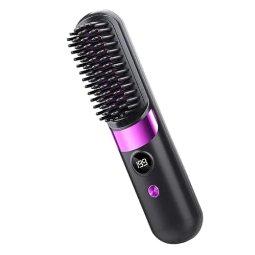 Hair Straightener Comb 4 Temp Adjustable Quick Styling Comb