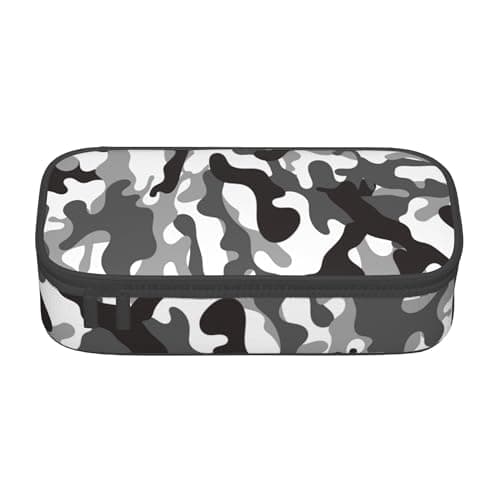 Abaysto Large Pencil Case for Boys Kids Camo Pencil Pouch with Zipper Compartments Big Capacity Pencil Bag Organizer Box for School (Camouflage) — view 2