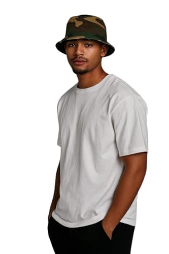 Clossy London Crushable Bucket Hat | Reversible & Foldable Cotton Sun Hat | UV Protection Hat for Adults & Kids | Unisex Summer Hat | Festival Hat | Beach Hat | Fishing Cap (UK, Alpha, L, Camo) — view 4