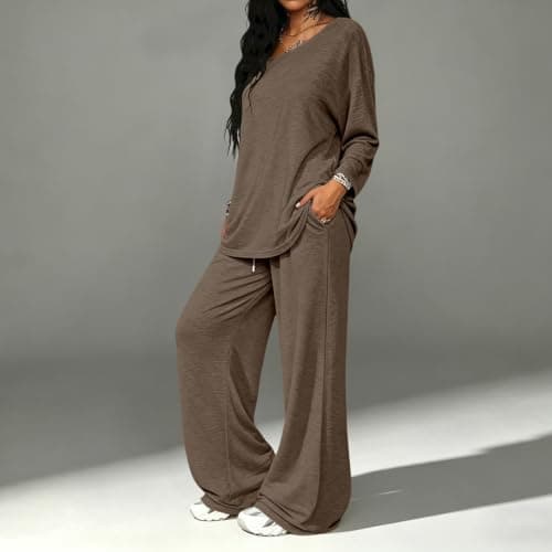 Lounge Wear Sets For Women Uk Tracksuit Womens Full Set Airport Outfits 2026 Long Sleeve Lounge Wear Casual Co Ord Sets Long Sleeve Two Piece Outfits with Pockets Women'S Clothing — view 5